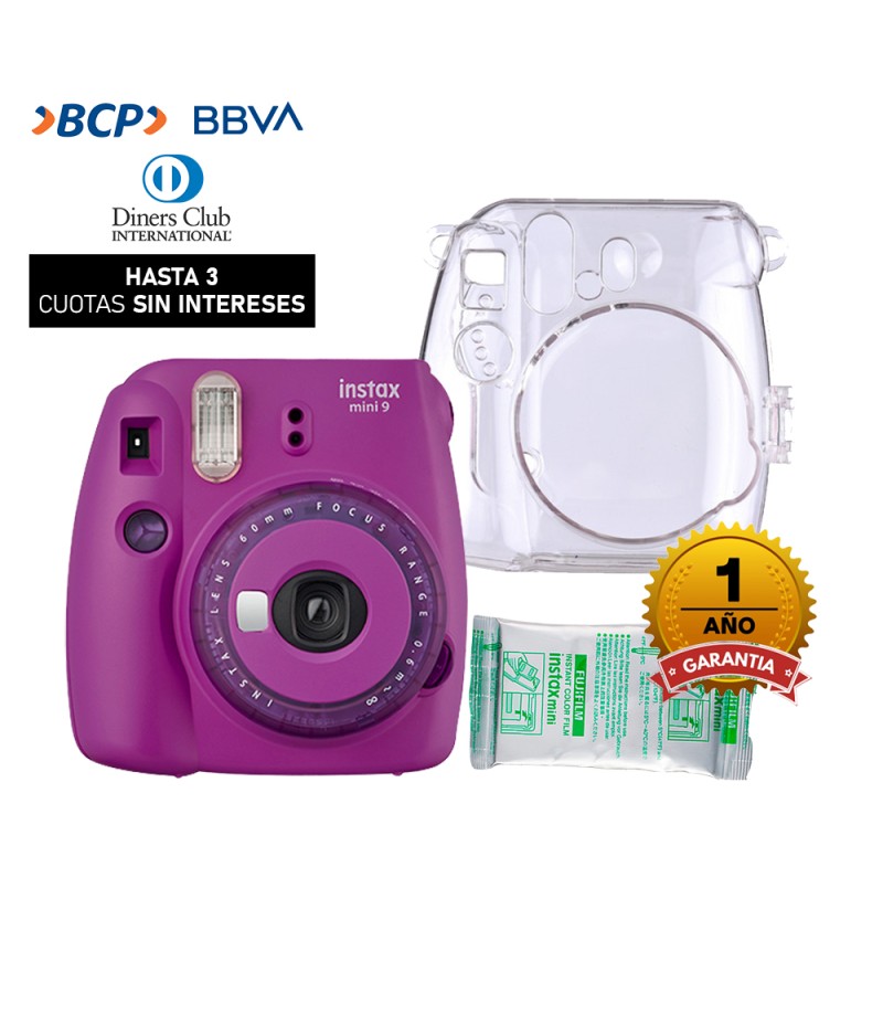 Cámara Fujifilm Mini9 Instax Clear Purple