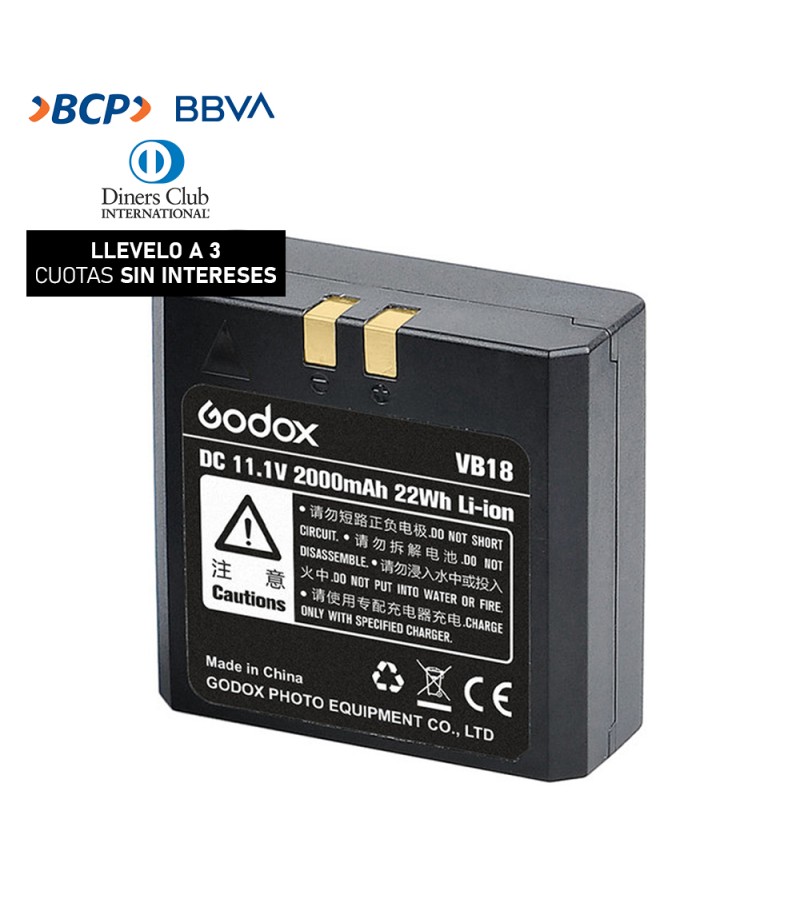 Bateria Godox VB18 para Flash V860 II