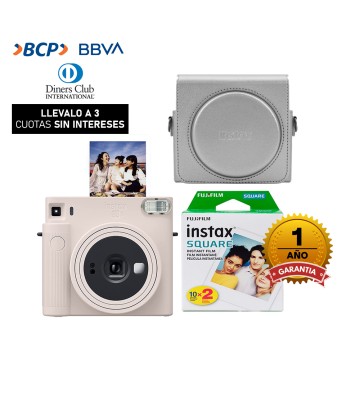 Camara Fujifilm Instax Mini12 Rosado Flor+Estuche Rosado+Pelix10