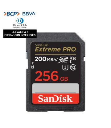 Memoria SD Sandisk 256GB -...