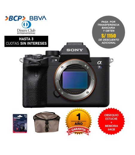 Camara Sony Alpha a7S III (Solo Cuerpo) (Gratis: Estuche + Mem.64gb)