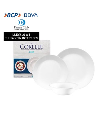 Vajilla x 3 piezas Corelle...