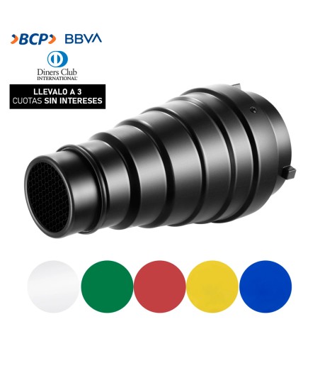 Snoot Neewer c/5 filtros de color