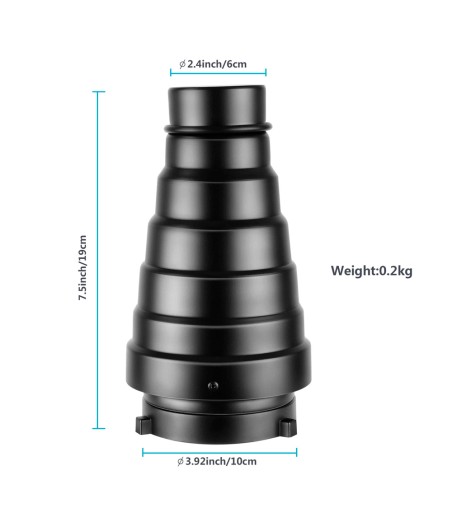 Snoot Neewer c/5 filtros de color