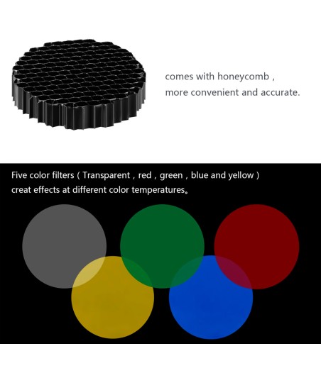 Snoot Neewer c/5 filtros de color