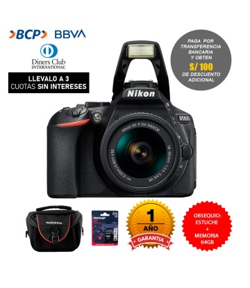 Camara DSLR Nikon D5600 con...