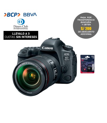 Camara Canon EOS 6D Mark II...