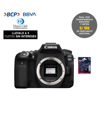 Camara Canon EOS 90D (Solo...
