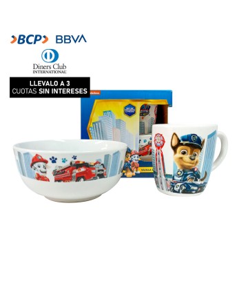 Vajilla Infantil Paw Patrol...