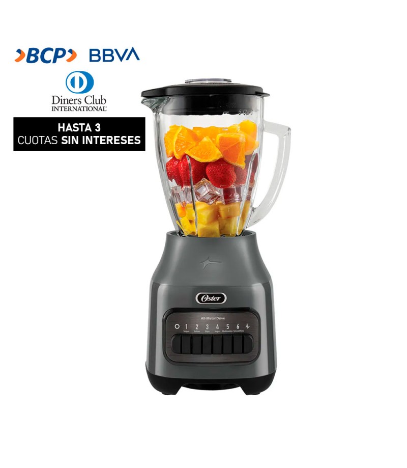 Licuadora Oster BLSTPEG-GPB 1.5 LT 6 Vel 800w P.Hielo