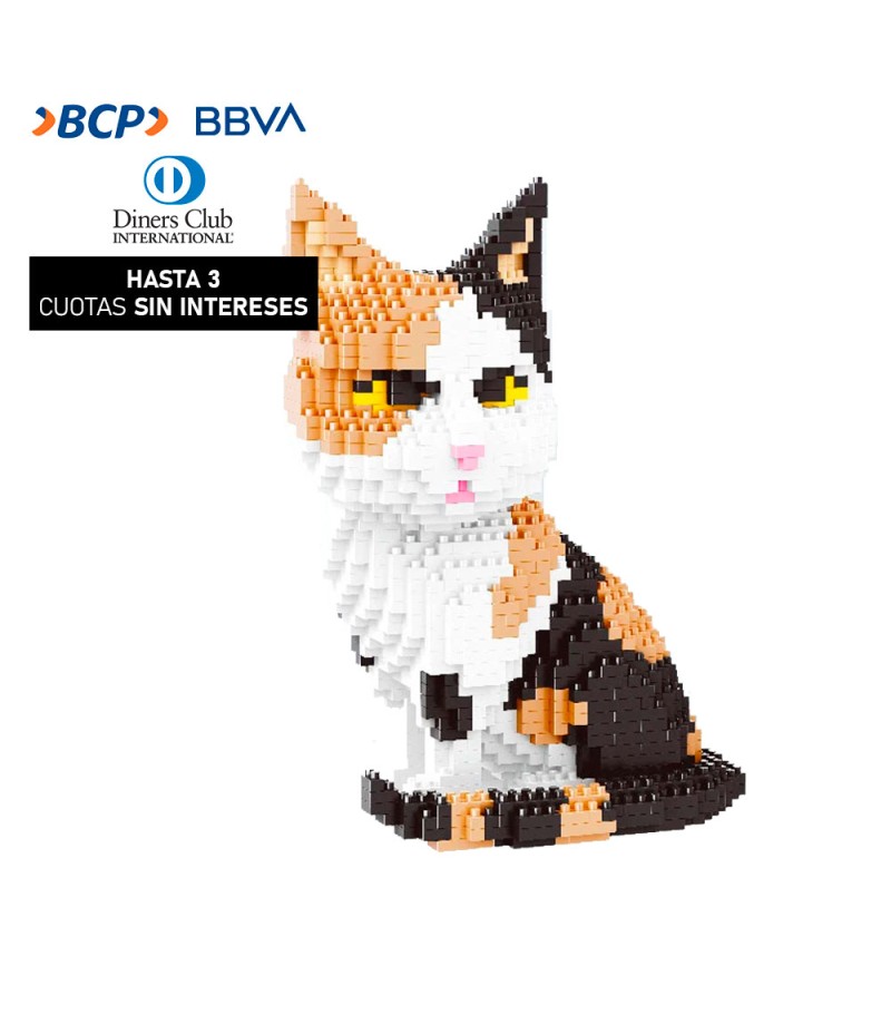 Gato de Colores MIni Bloques Armable 1300 Piezas