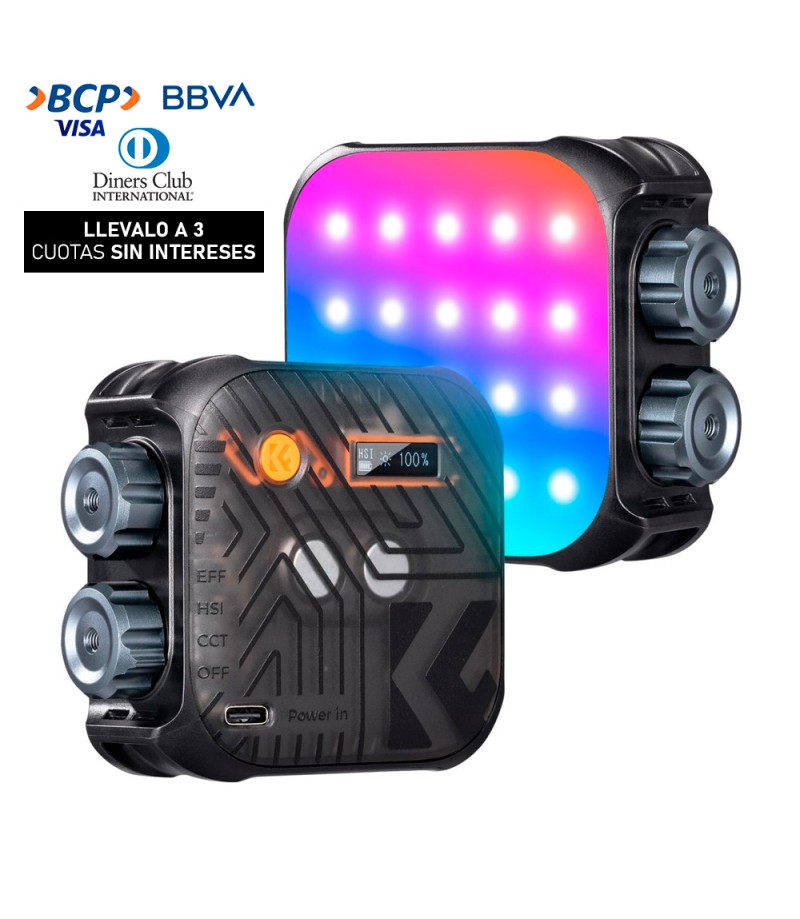 Luz Continua K&F Concept KF34.036 RGB - Magnetico