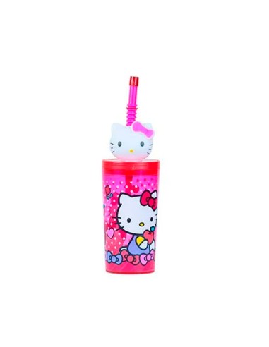 Vaso Hello Kitty 3D Scool tumbler c /caña 703204