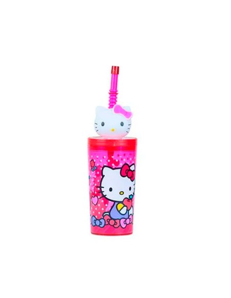 Vaso Hello Kitty 3D Scool tumbler c /caña 703204