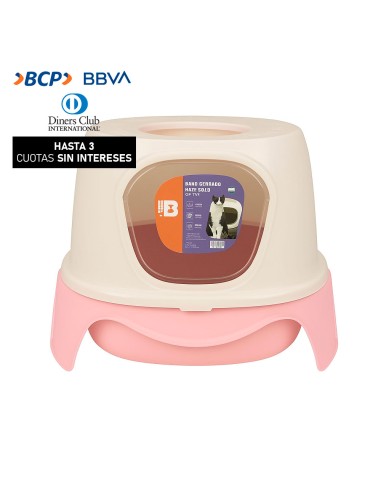 Baño de Gato Basa Rocket Rosa + Rastrillo -10307