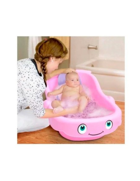 Bañera Ballenita Feliz Basa Rosada 8550+asiento
