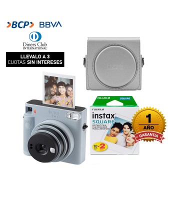 Cámara Fujifilm Mini9 Instax Cobalt Blue + Pack de 10 Películas + Estuche  Transparente
