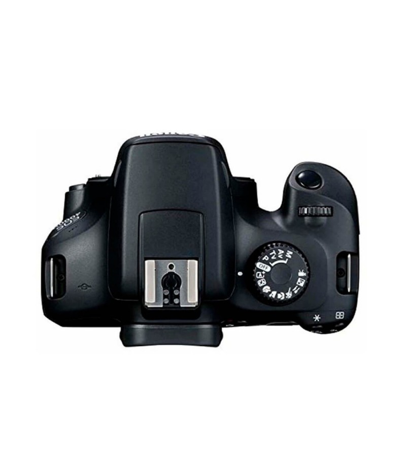 Vista detallada de la cámara digital Canon EOS Rebel T6 (EOS 1300D)